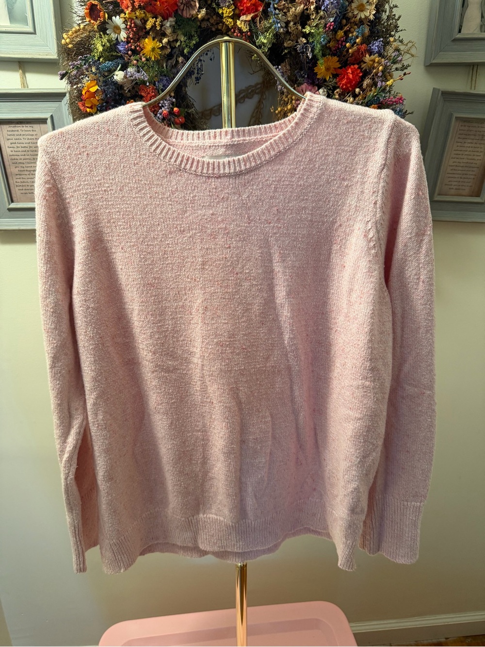 LOFT Pink Crewneck Sweater